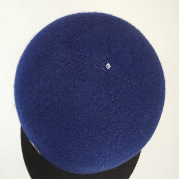 ADORA Equestrian Hat Unisex 7.5 Blue Black Brim Hook Loop Closure Padded Horse - Picture 3 of 9